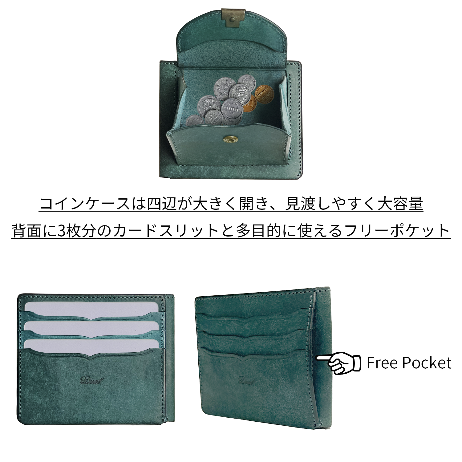 [一部カラー予約商品]Dual プエブロ スリムウォレット[DCr-1060PB]