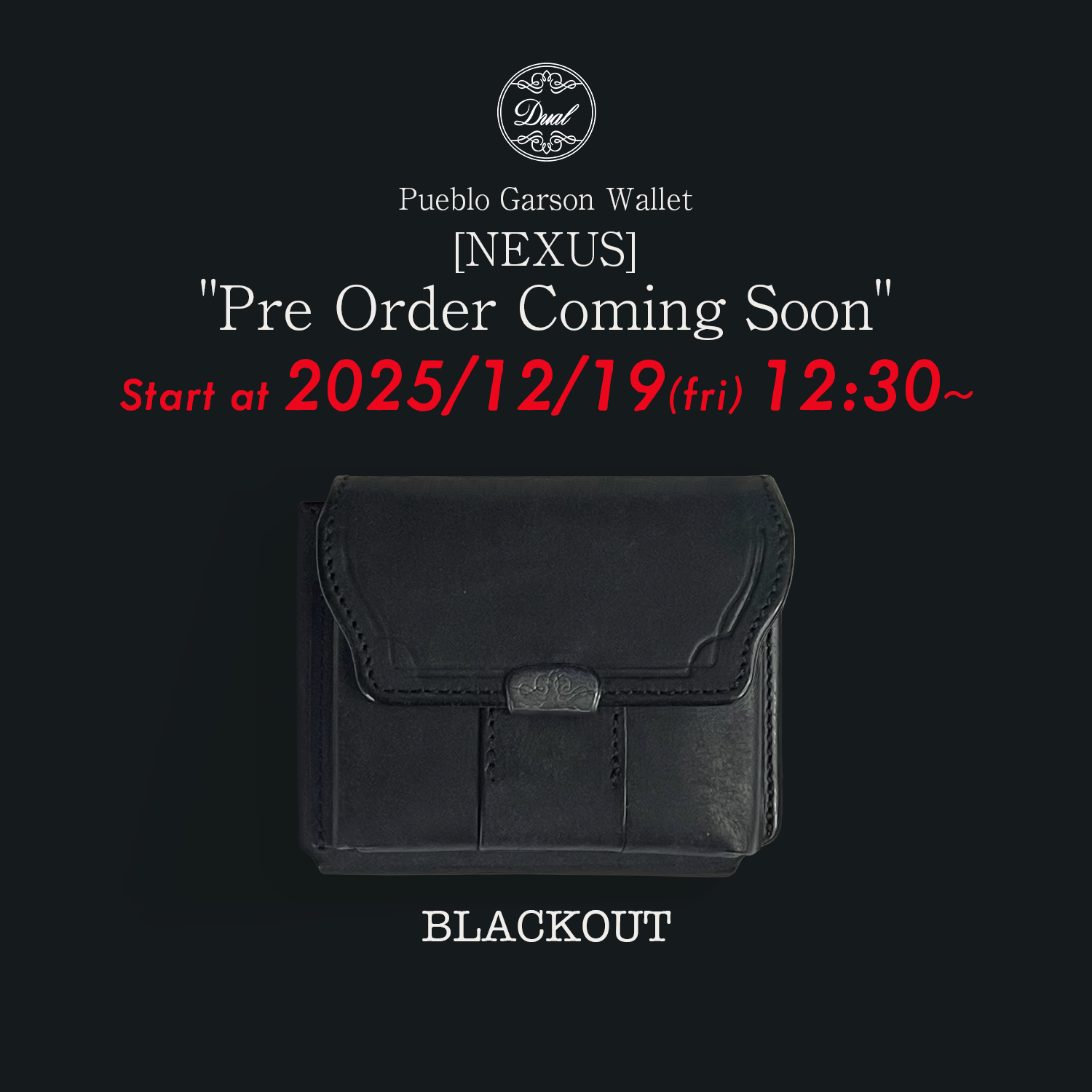 [Coming Soon]Dual プエブロ ギャルソンコンパクトウォレット[DCr-1050PB]