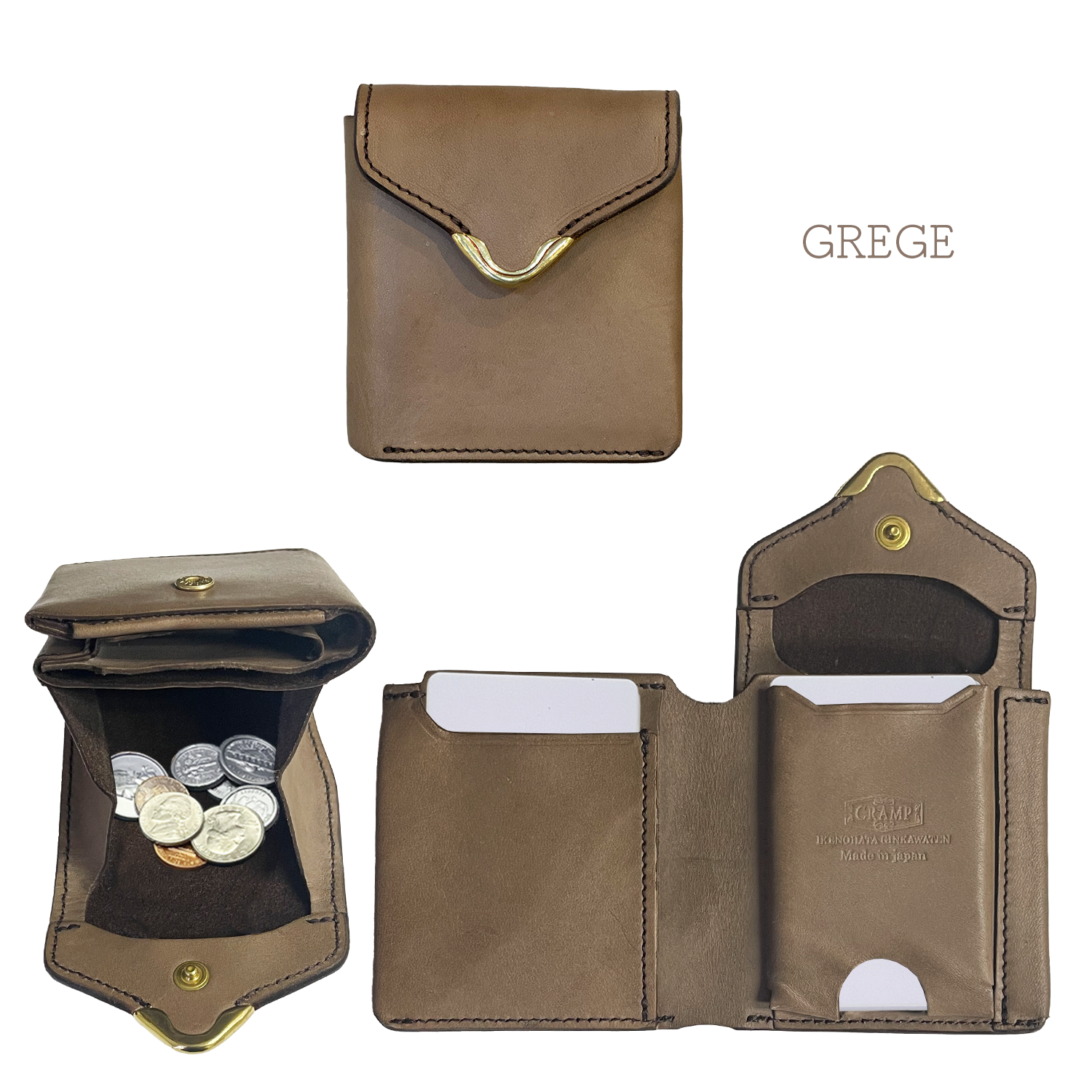 [Coming Soon]Cramp オーバーダイ ギャルソンスリムウォレット[Cr-928OD]