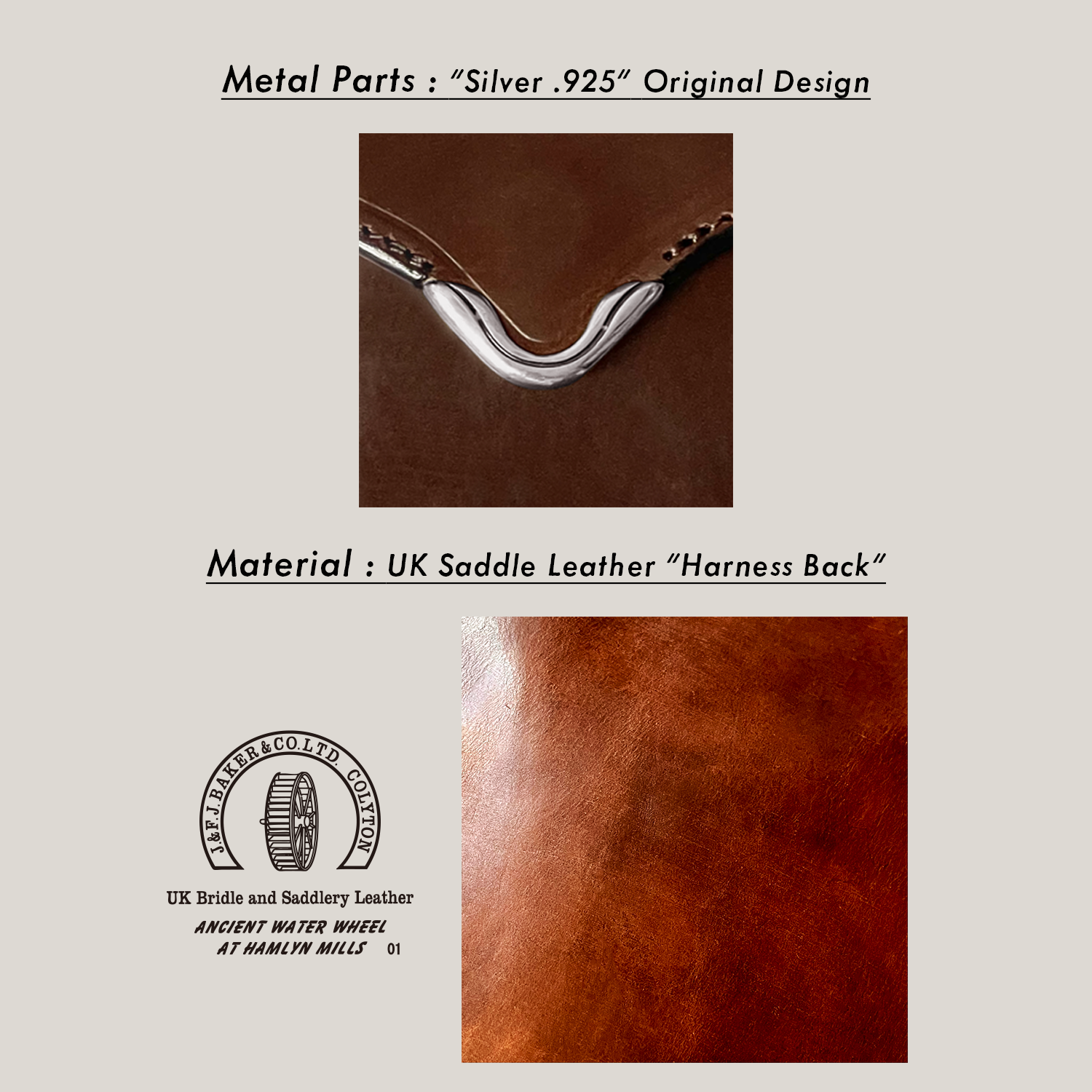 [Pre-order item] Cramp UK Bridle Leather Garcon Slim Wallet with Front Hardware [Limited Color]
