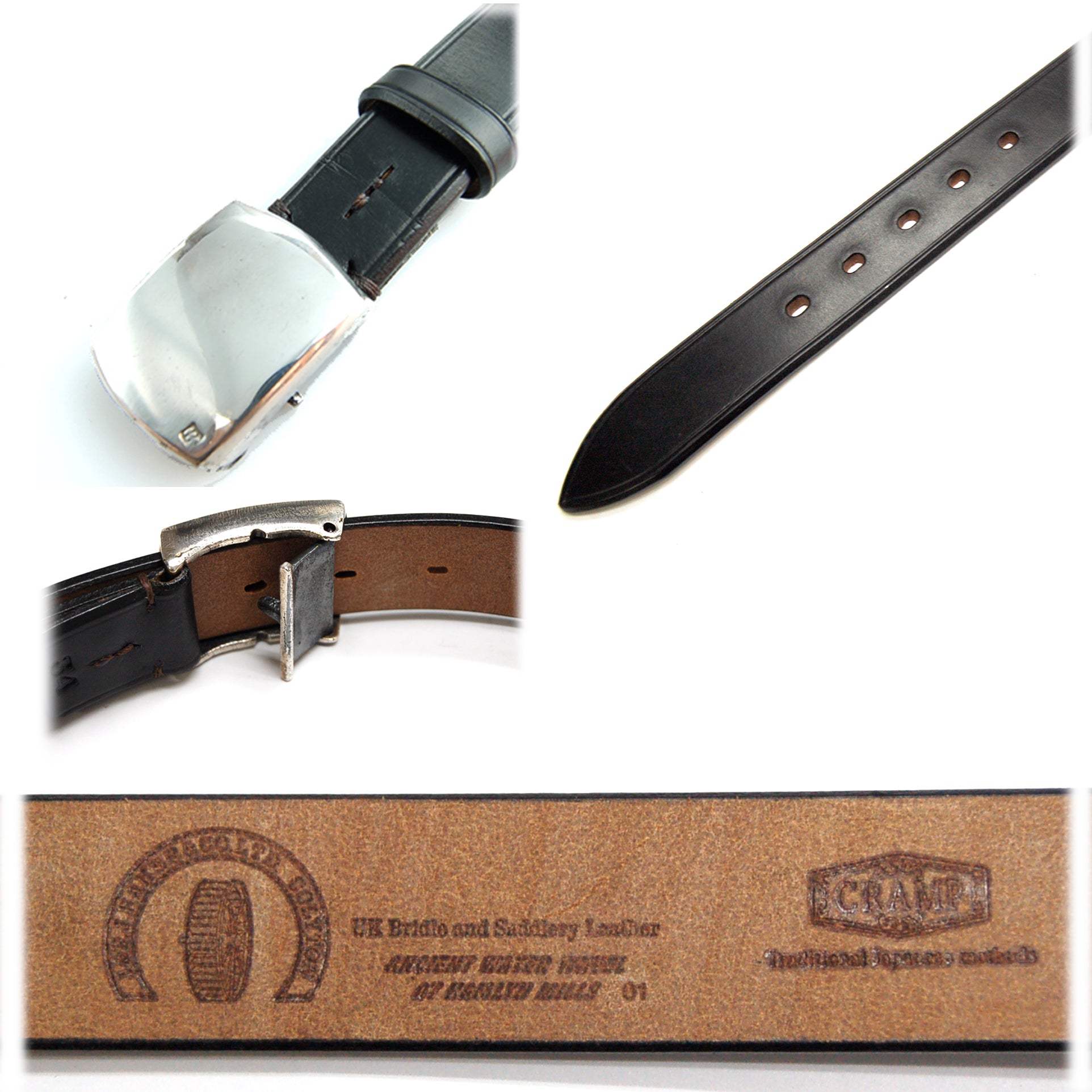 Cramp [UK Saddle Leather] Box Buckle Belt [Cr-1005]