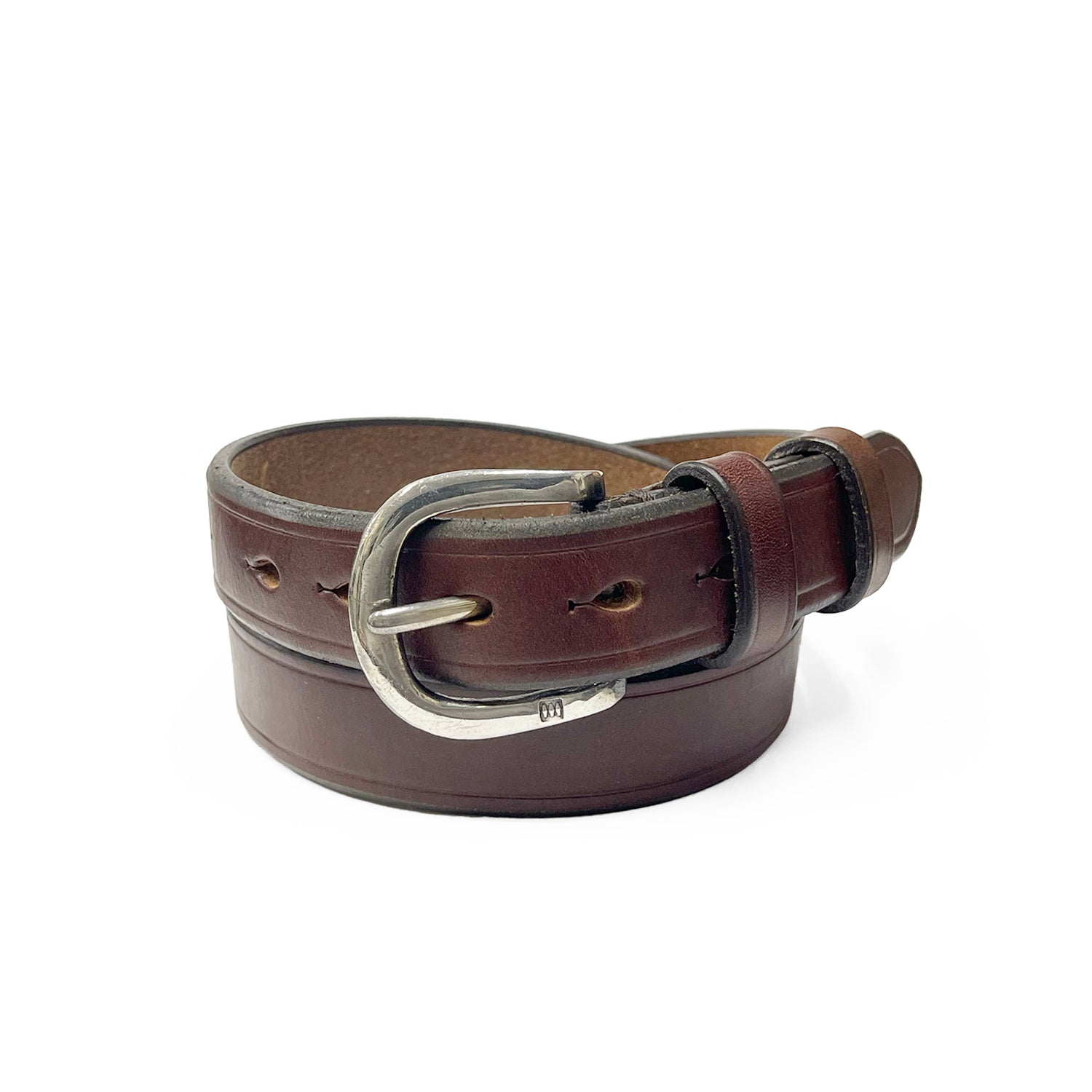 Cramp [UK Saddle] Horseshoe Buckle Double Monkey Leather Belt [Cr-1006]