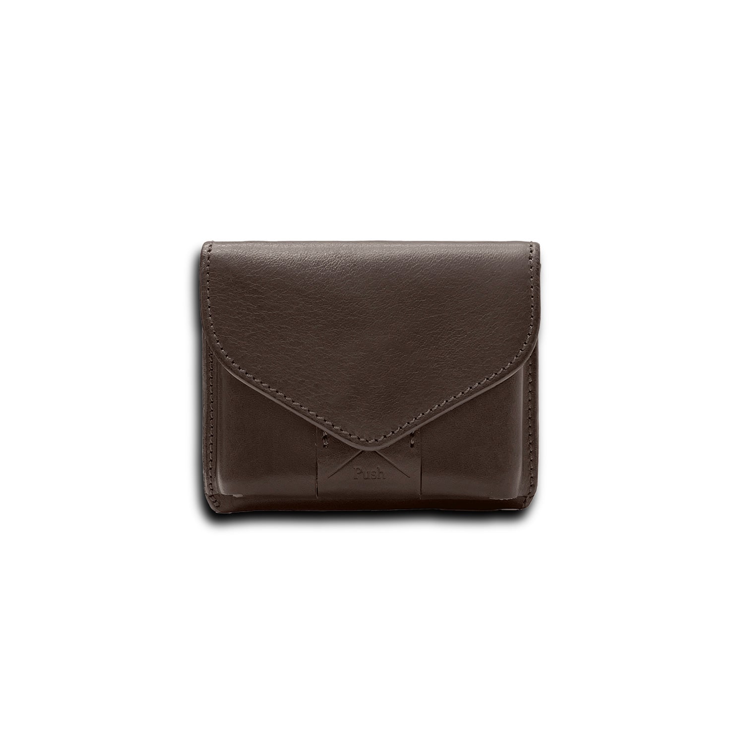 Cramp Italian Shrink Leather Slim Wallet 