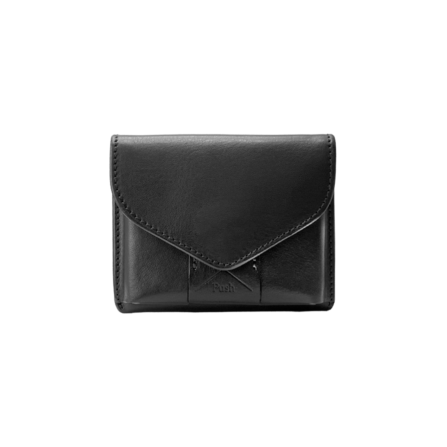 Cramp Italian Shrink Leather Slim Wallet 