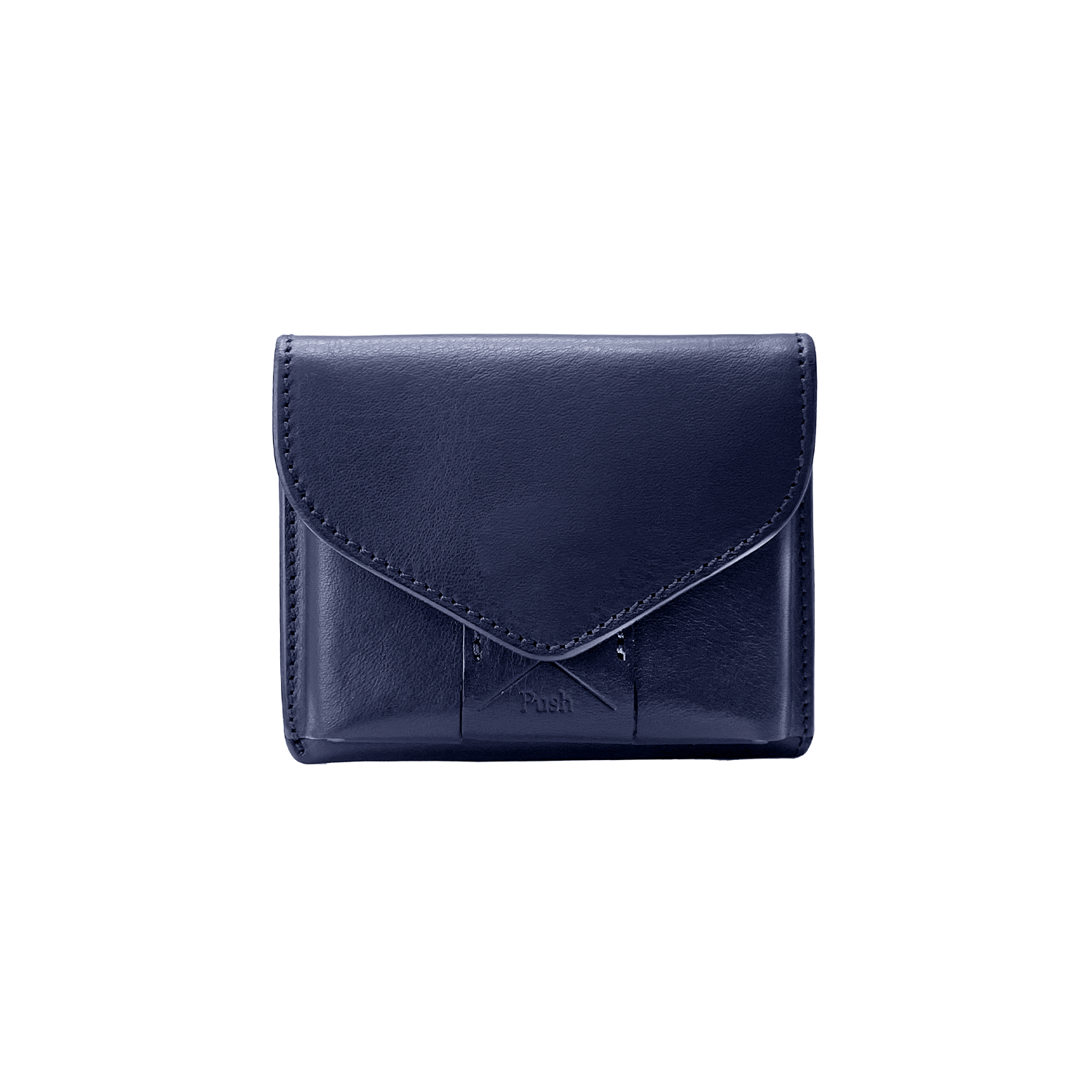 Cramp Italian Shrink Leather Slim Wallet 