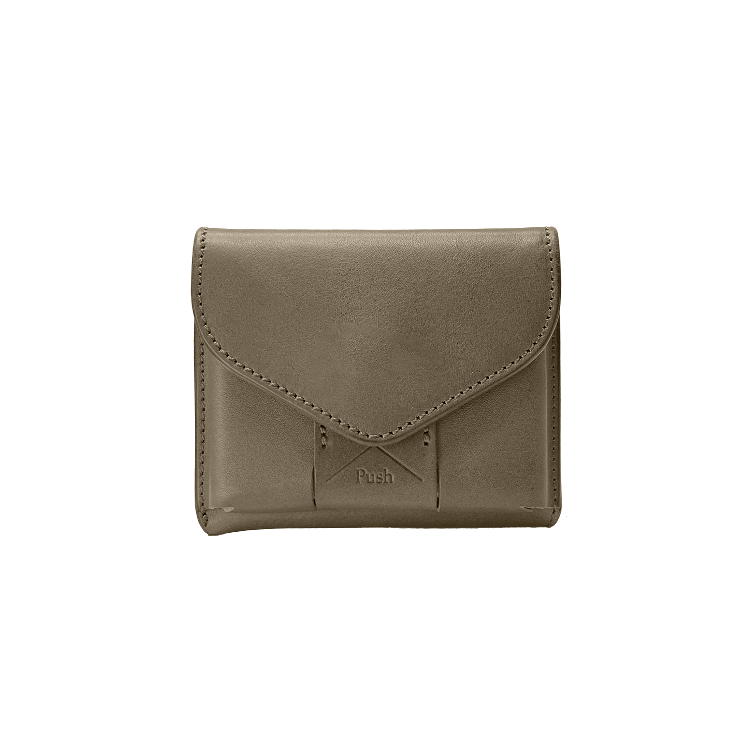 Cramp Italian Shrink Leather Slim Wallet 