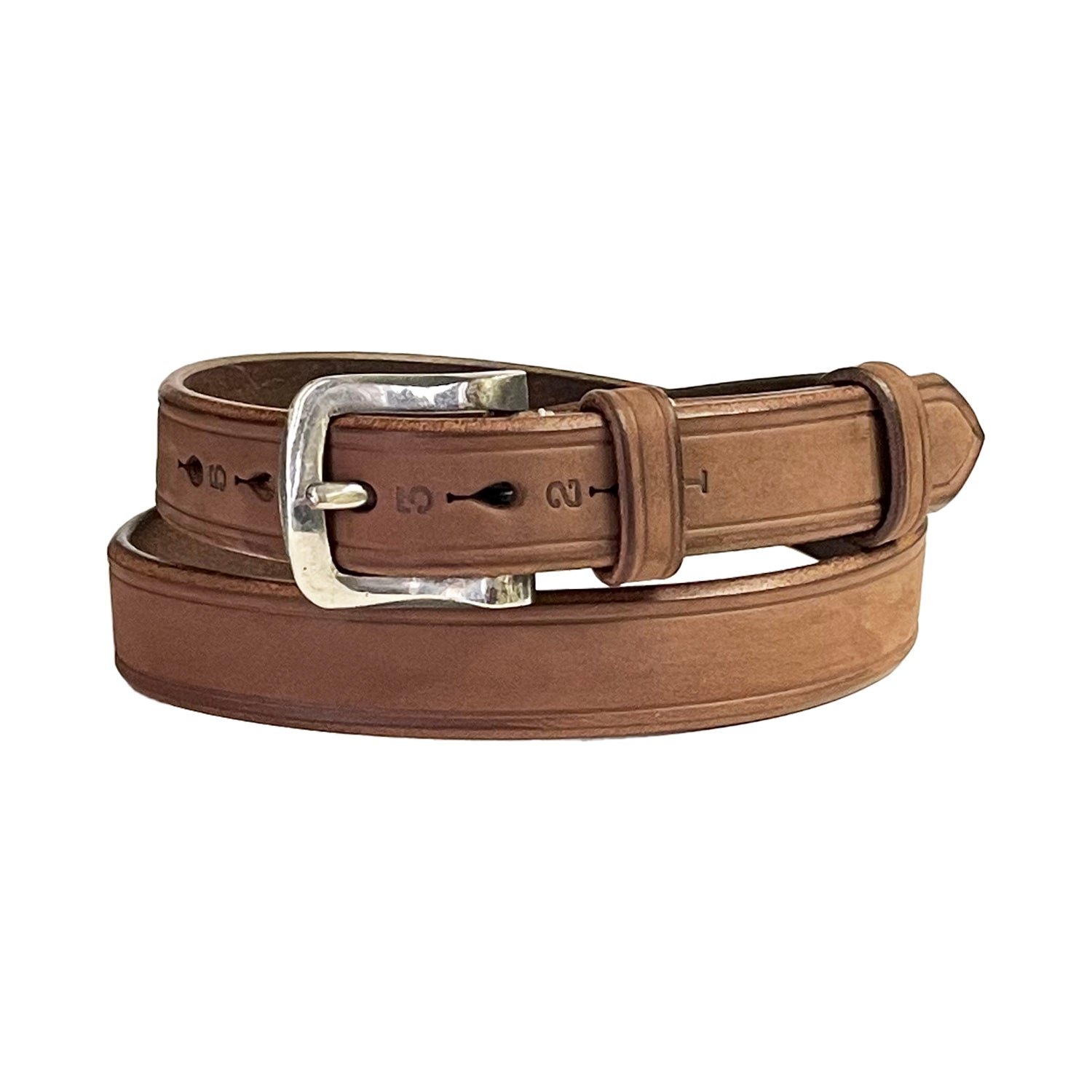 Cramp Nubuck Leather 28mm Square Buckle Belt S 