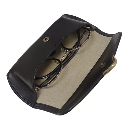 Cramp UK Bridle Leather Front Hardware Eyeglass/Sunglasses Case