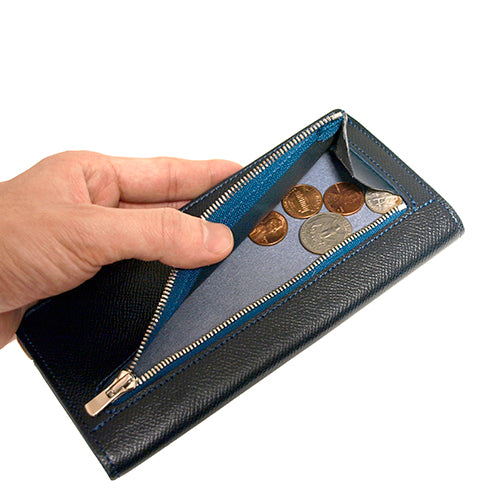 Cramp [Noblesse Calf] Side Metal Fittings Long Wallet [Cr-951]