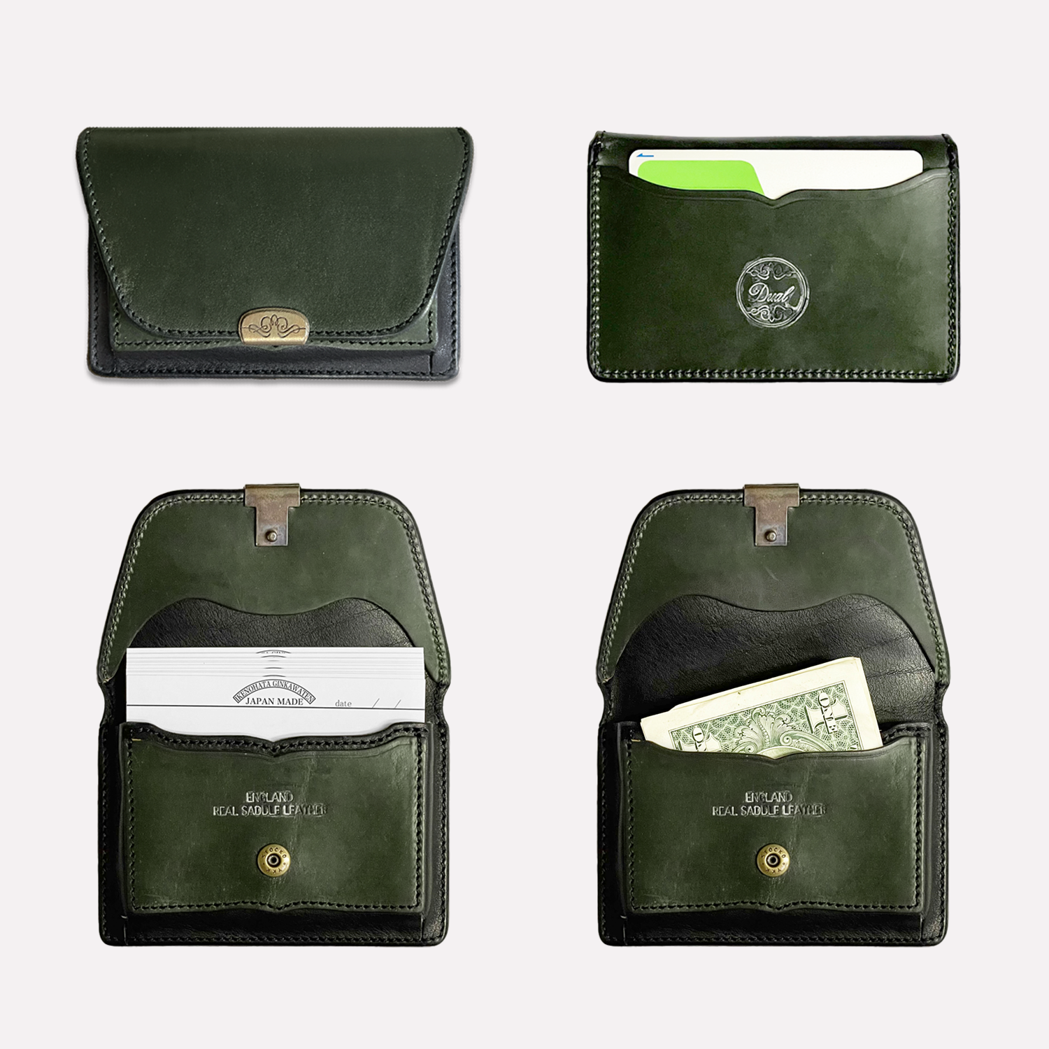 [Pre-order item] Dual UK Saddle Card Case/Business Card Holder