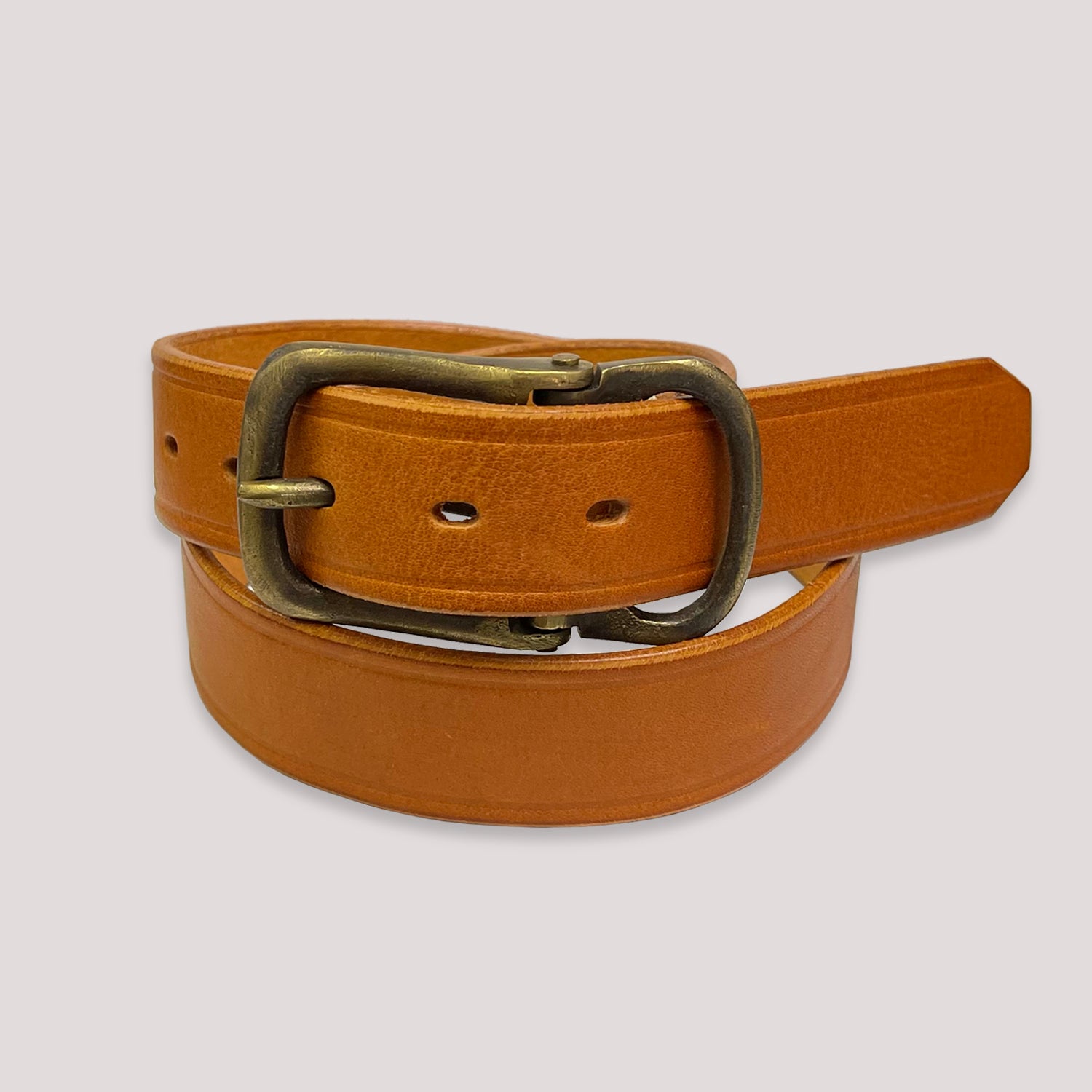 Haru Shrink Leather Adjustable Buckle Belt